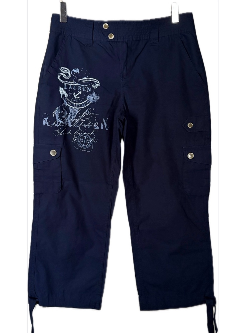 Ralph Lauren Navy Cargo Capri Pants 2P